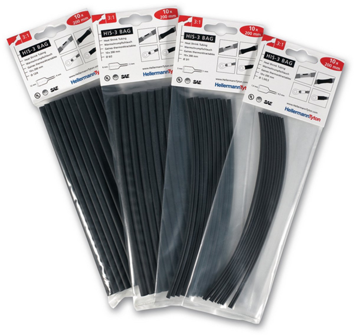 HellermannTyton 308-30610 Krimpkous assortiment 6 mm 2 mm Krimpverhouding:3:1 10 stuk(s)