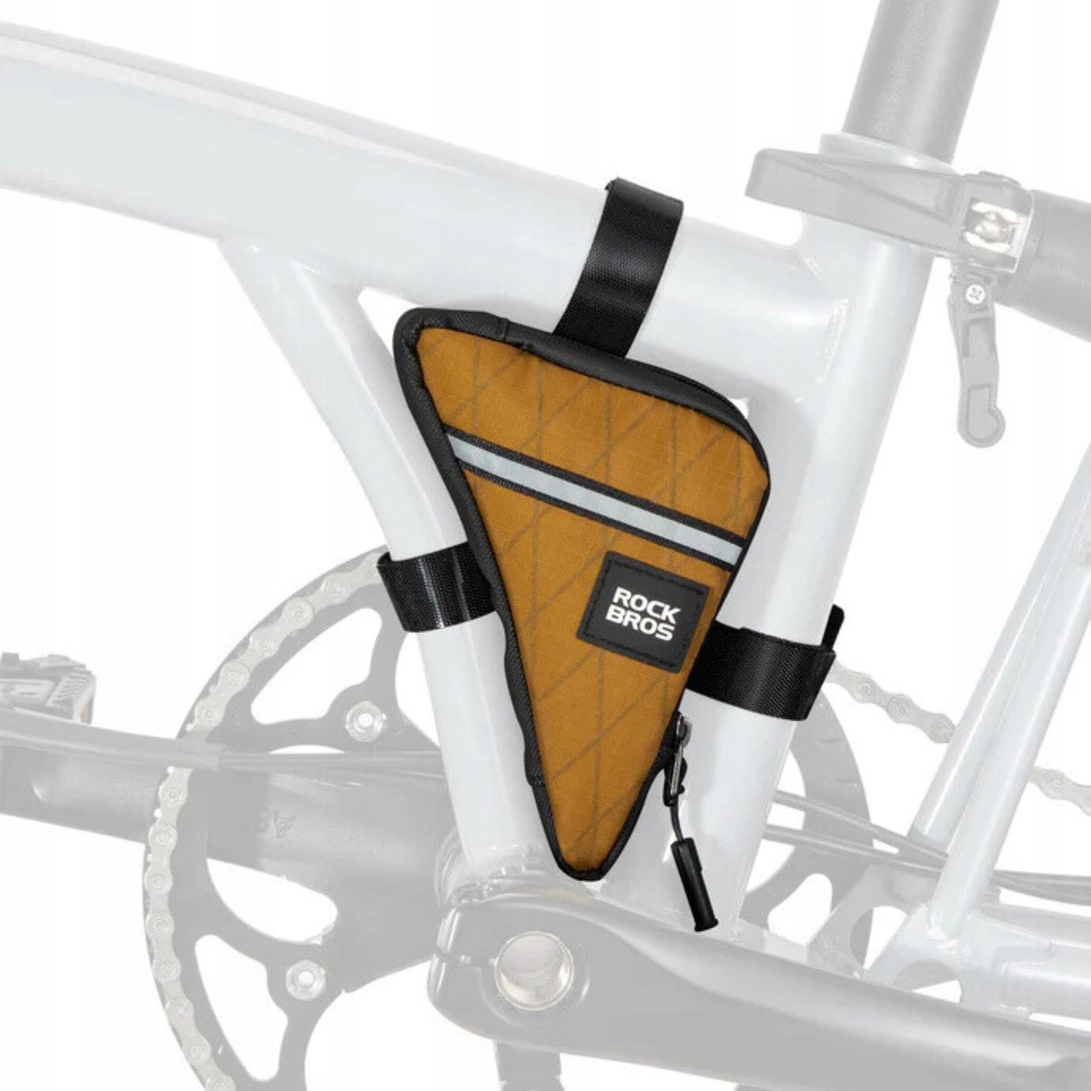 Rockbros Driehoekige Fietstas Frame 0,3L - Bruin