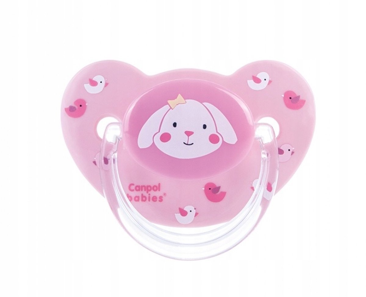 Canpol Babies Siliconen Speen 0-6 Maanden - Roze