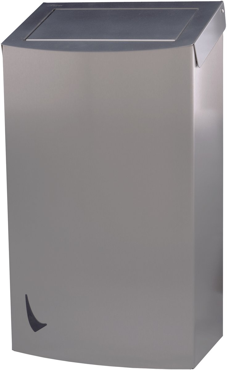 RVS AFP-C afvalbak gesloten 56 liter