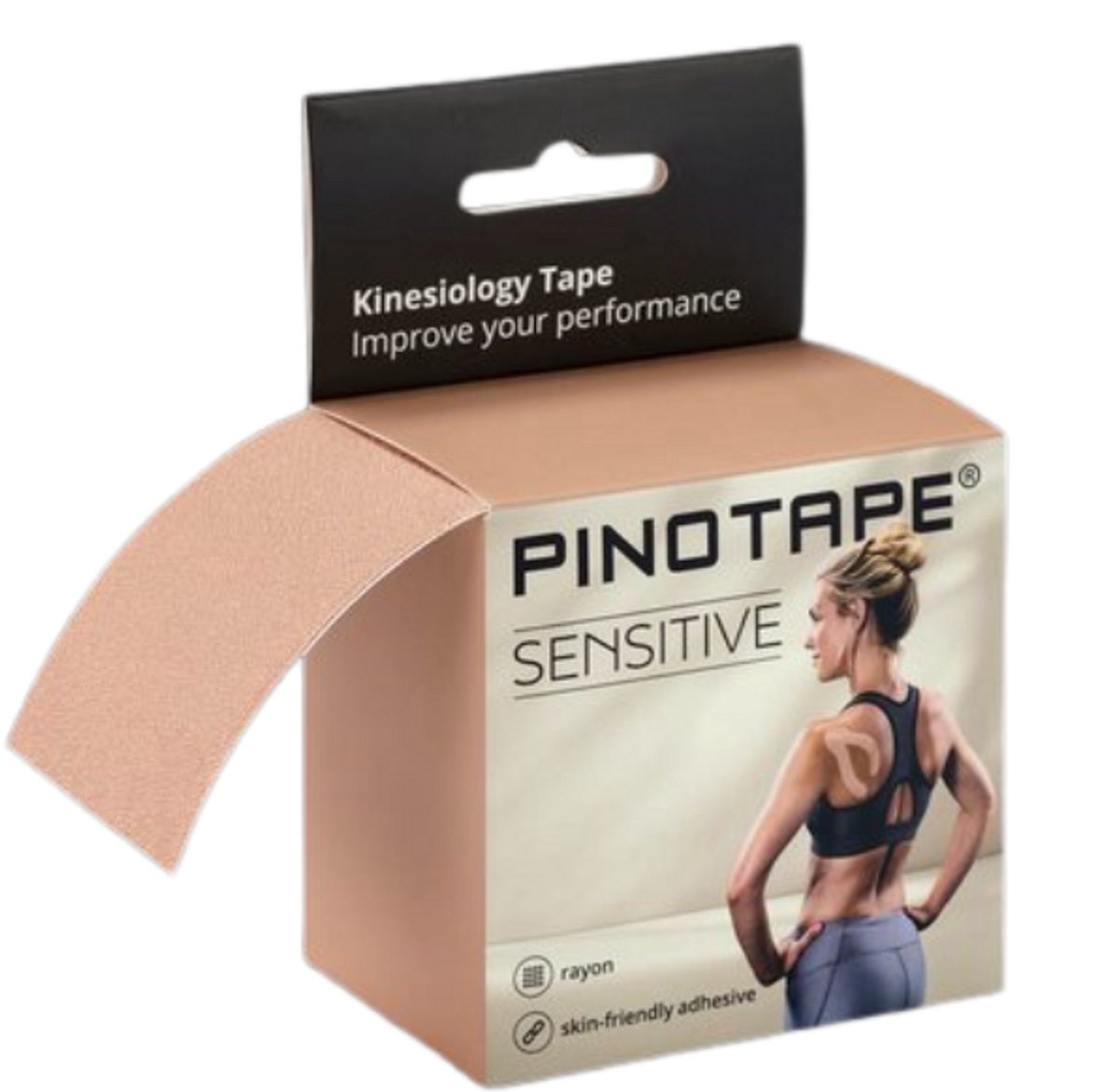 PINO - Kinesiotape Sensitive - Pino tape - Skin Friendly - Fysio tape - Beige - Latex free
