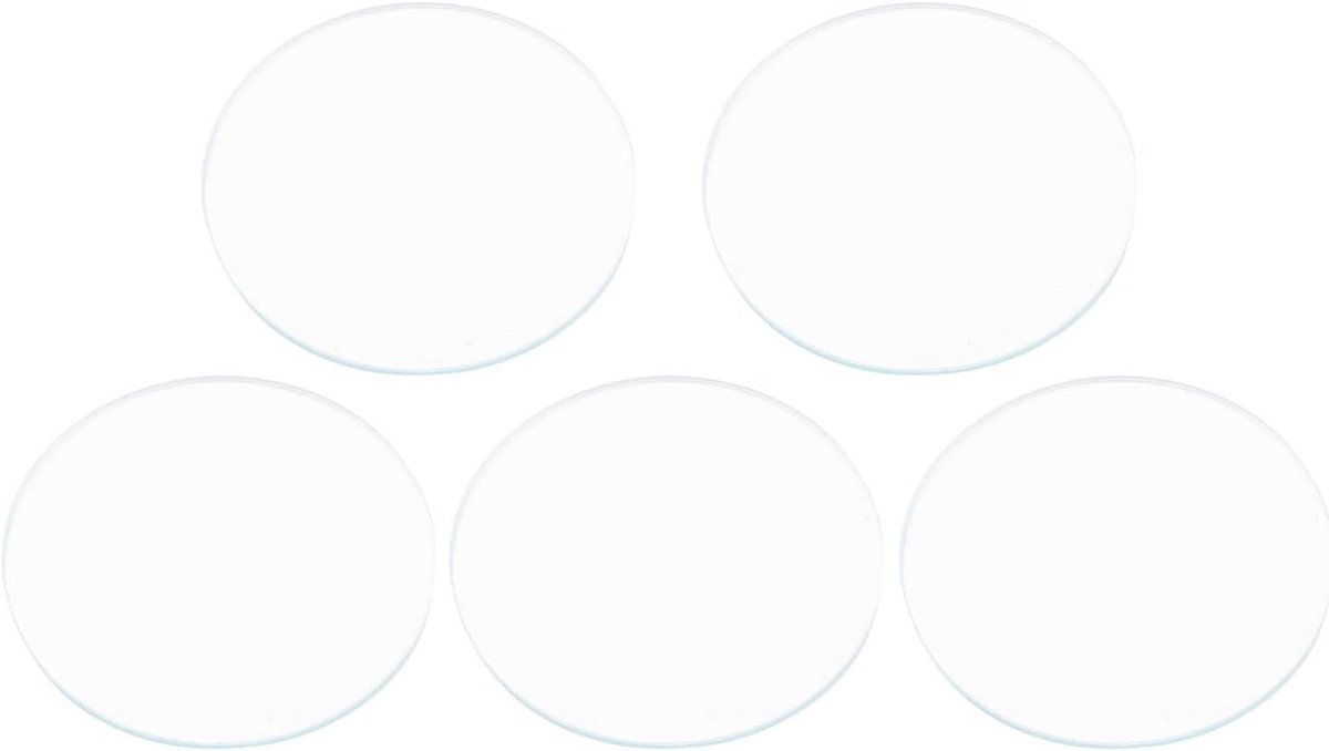 Rond plat horlogeglas 5 stuks 37-38-39 mm - vervangende glazen - gereedschap - horloge-onderdelen