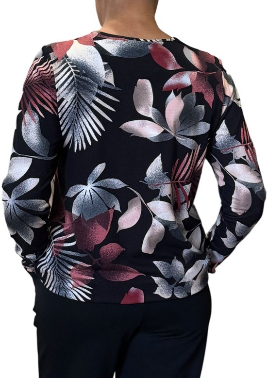 Satijnen blouson voor dames in Zwart