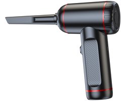 STILVORA Kruimeldieven - Draagbare Handstofzuiger voor Auto en Thuis, Draadloze Stofzuiger met Blazen en Zuigen, Krachtige Zuigkracht, ABS, Zwart