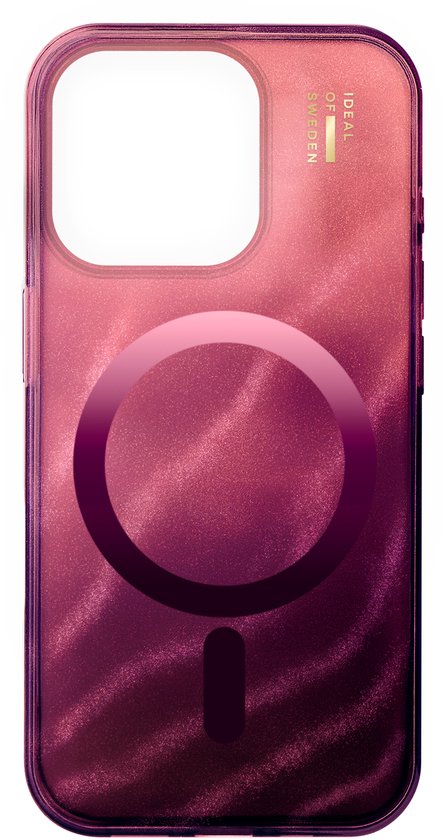 iDeal of Sweden Clear Case geschikt voor MagSafe geschikt voor iPhone 16 Pro - Cherry Lacquer