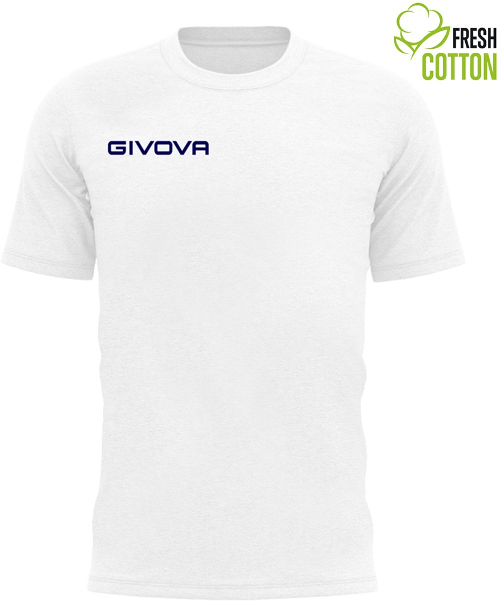 Katoenen T-shirt Givova Fris Wit Wit - XL