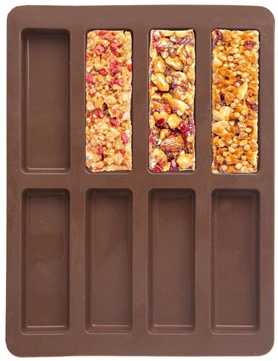 Orion Sillinie - Siliconen Bakvorm - 22x16,5x1,5 cm - Bruin - Antikleef