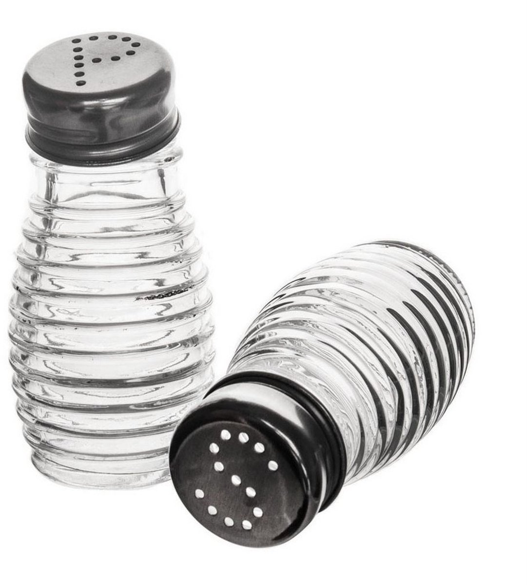 ORION - Glazen Zout- en Pepermolen Set - 70 ml - Metalen Dop - Elegante Grip