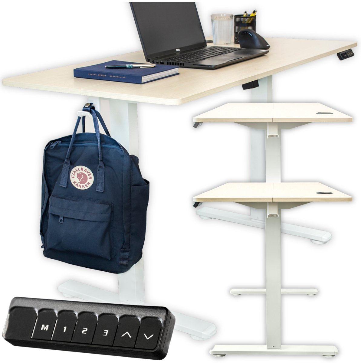 Becke - Verstelbaar Elektrisch Bureau - 120x60cm - Stil Motor - Ergonomisch