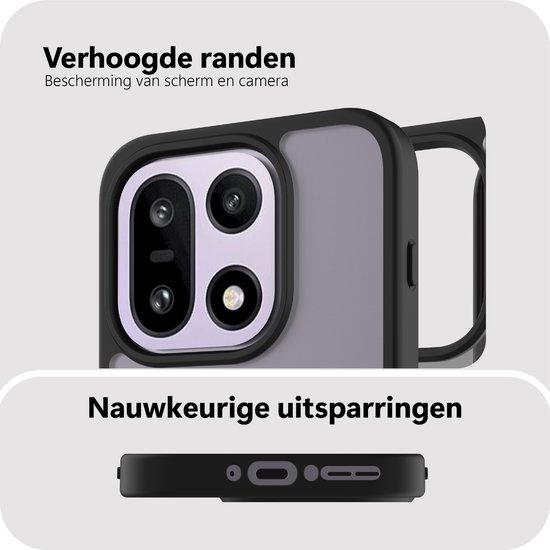 Étui Cazy compatible avec OnePlus 15 Étui compatible avec MagSafe - Backcover Military Grade - Zwart