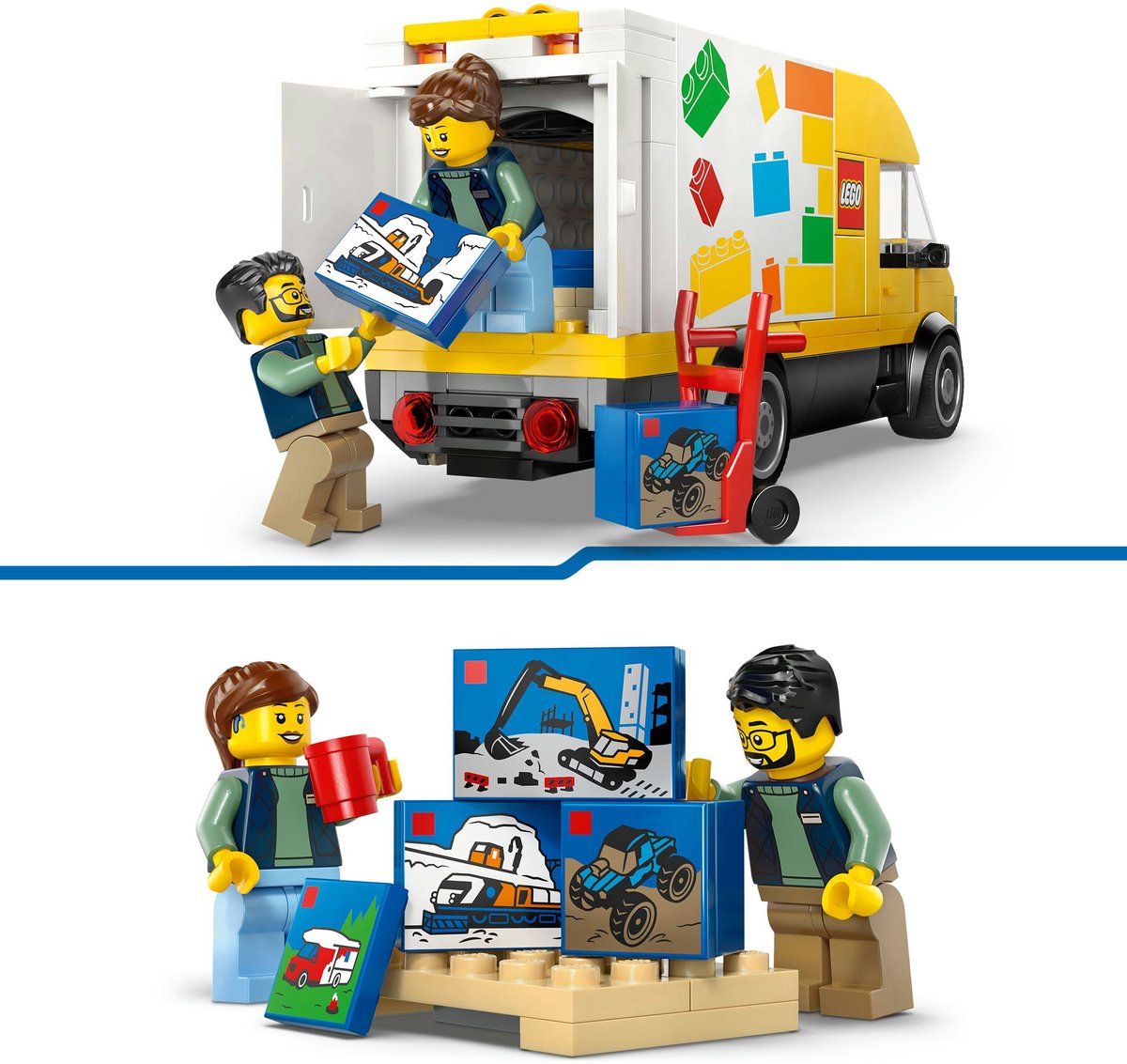 LEGO® City: De LEGO Bestelwagen - Bouw- en Speelset voor Autofans Vanaf 6 Jaar - Met 2 Minifiguren - 60500 — afbeelding 3