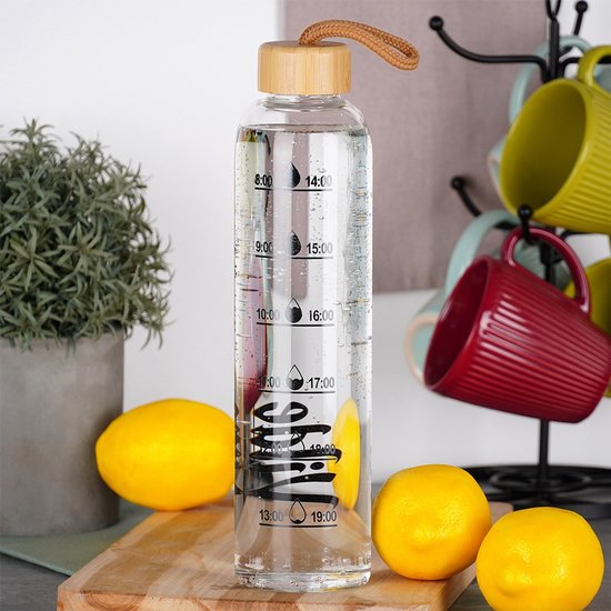 Vilde - Waterfles - 1 l - RVS - Borosilicaatglas — afbeelding 2