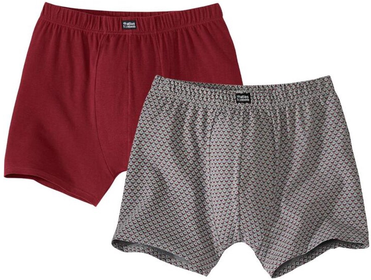 ATLAS FOR MEN - Set van 2 stretch boxershorts - Heren - Verkrijgbaar in grote maten - M