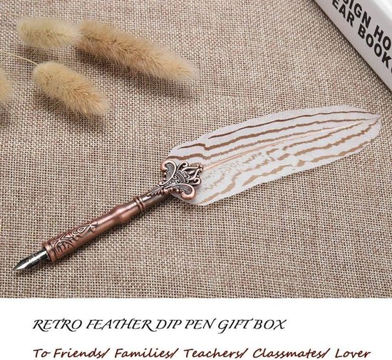 Sterneer Quill Pen, Veren Kalligrafie Set, Retro Klassieke