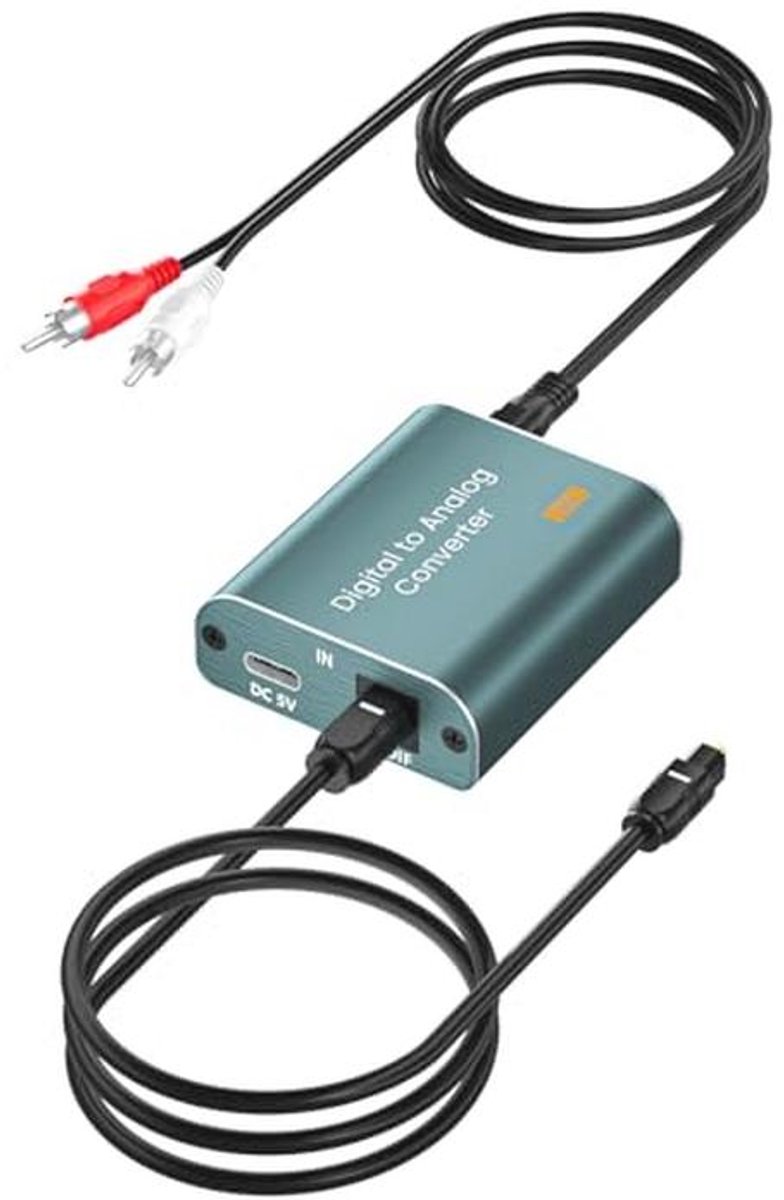 Digitaal naar Analoog Audio Converter - SPDIF Optische Coax naar Analoge Stereo Audio