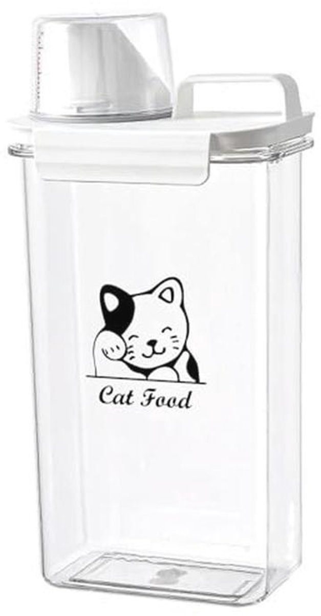 Voedselcontainer voor katten van 2,5 l - Luchtdichte en draagbare opslagoplossing