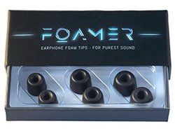FOAMER C (S/M/L 3) • 3 Pairs Noise Cancelling Earpads for Jabra Elite 65T & 75T Wireless In-Ear Earbuds • Upgrade for Grip & Comfort & Sound • Replacement Memory Foam Earpiece Pads