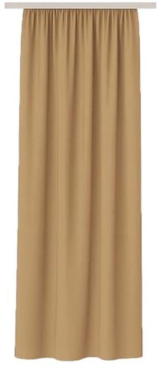 Effen Lichtbruin Gordijn 140x175cm - Decoratief Gordijnpaneel voor Raam en Balkon