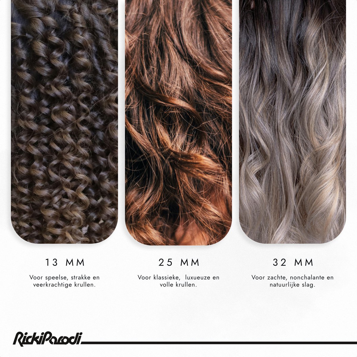 RickiParodi Conische Krultang - 13-25 mm - Keramische - afbeelding 2