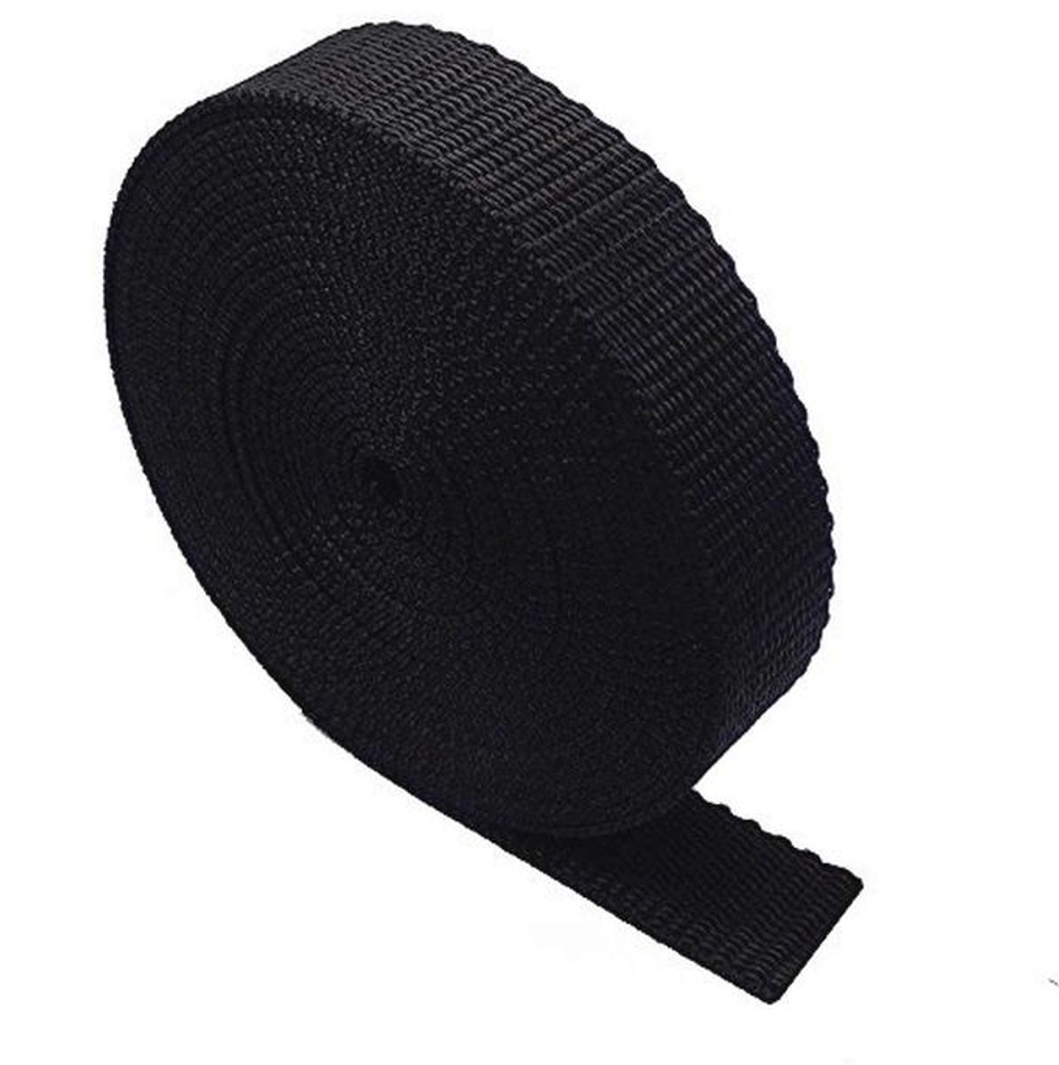Zware Dubbele Webbing 5 Meter - Rugzakken, Bagage, Spanners, Zwarte 38mm