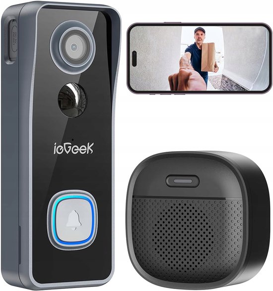ieGeek Security Bell J9 Video Deurbel (EAN: ...4294) - ieGeek - €75,99