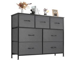 Dressoir met 7 stoffen laden voor slaapkamer en kinder kamer, opbergkast, lichtgewicht meubels, modern ontwerp