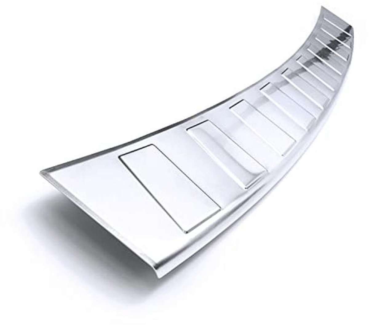 Achterbumperprotector van V2A RVS met Afschuin