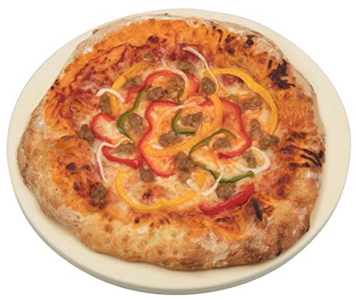 Ronde Pizza Steen van Keramische Klei - Perfect voor Oven en Grill
