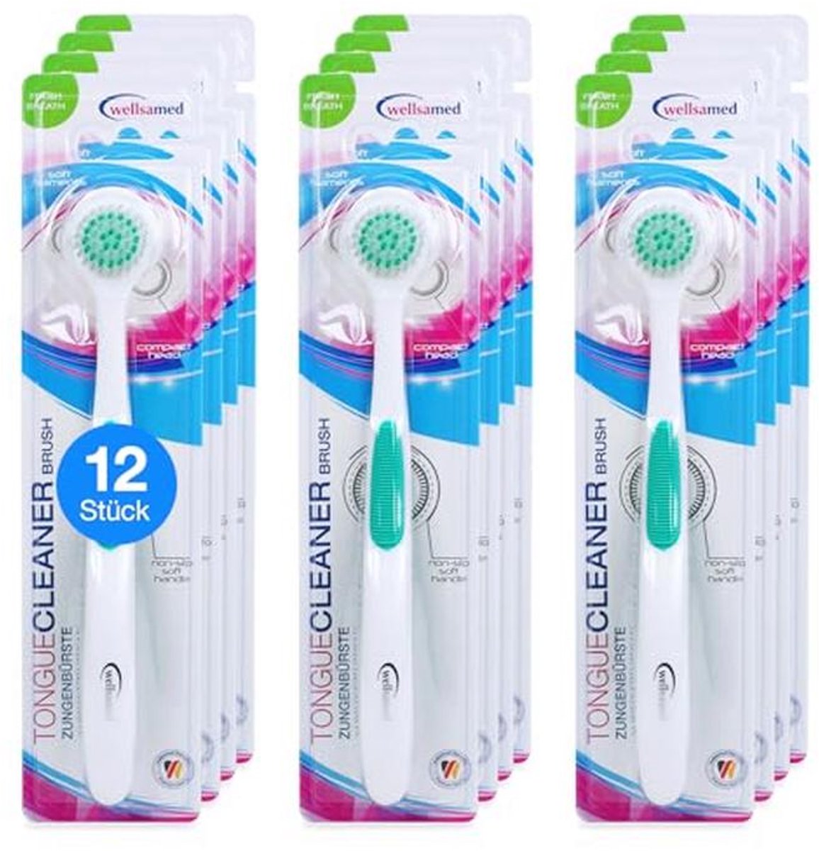 Tongborstels 12 stuks - Effectieve tongreiniger voor optimale mondhygiëne