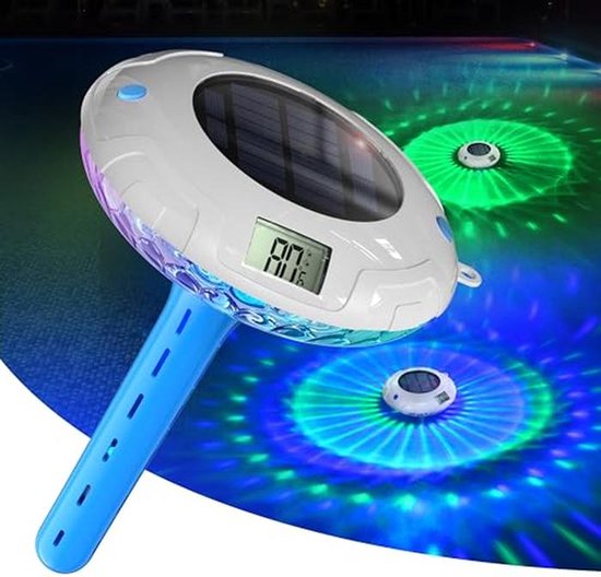 Thermomètre Flottant Pour Piscine Et Spa | Sonde Avec Cordon | Lecture Facile -12°C à 49°C | Matériau PVC Durable - 8