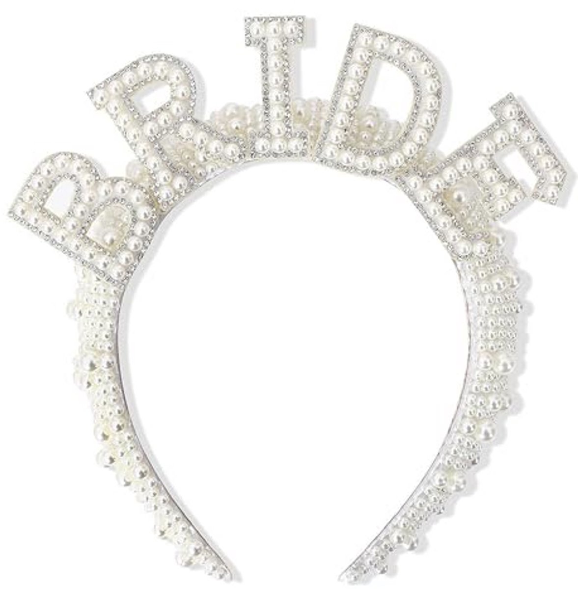 Bruidsdouche Kroonhoofdband met Parels - Elegante Accessoire voor Dames