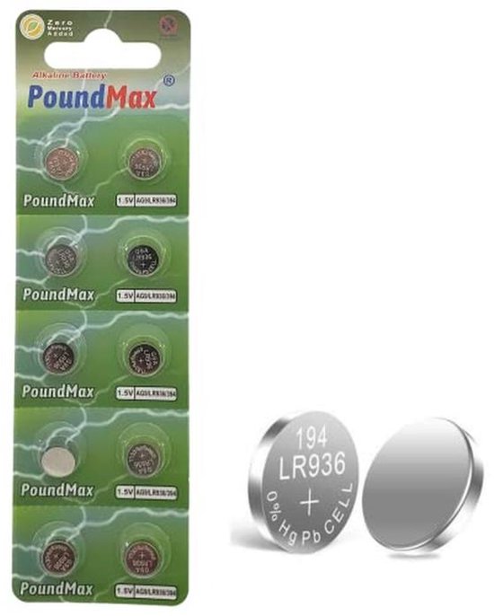 10 x Alkaline knoopcel AG9 1.5V - Perfect voor diverse apparaten | bol