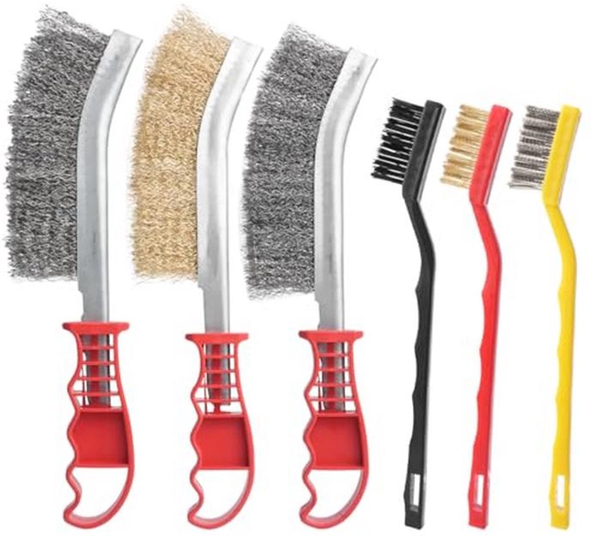 Set van 6 Draadborstels voor Efficiënte Reiniging