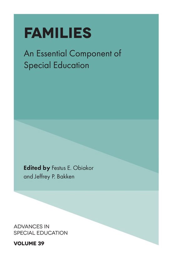 Advances in Special Education 39 - Families - cover
