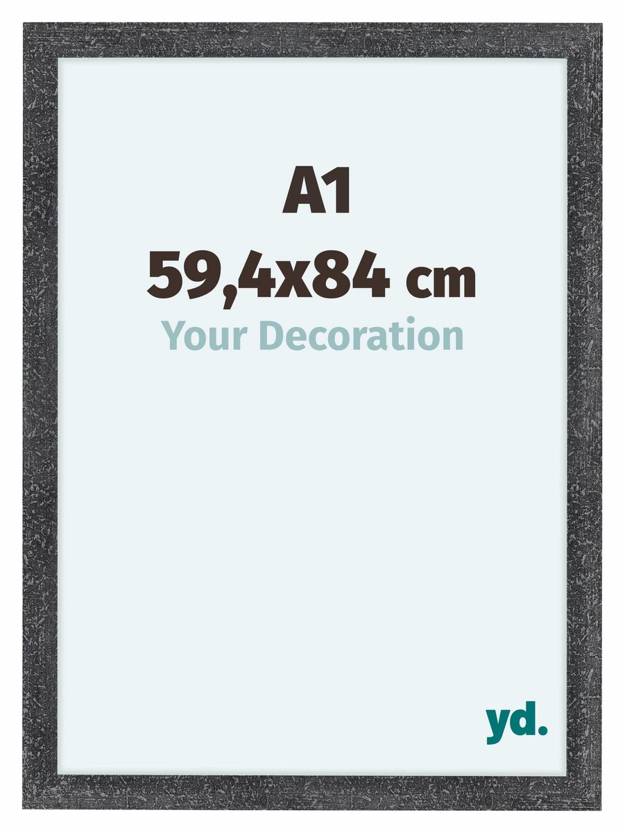 yd. Your Decoration - Fotolijst A1 59,4x84 cm - MDF - Grijs Geveegd - Como