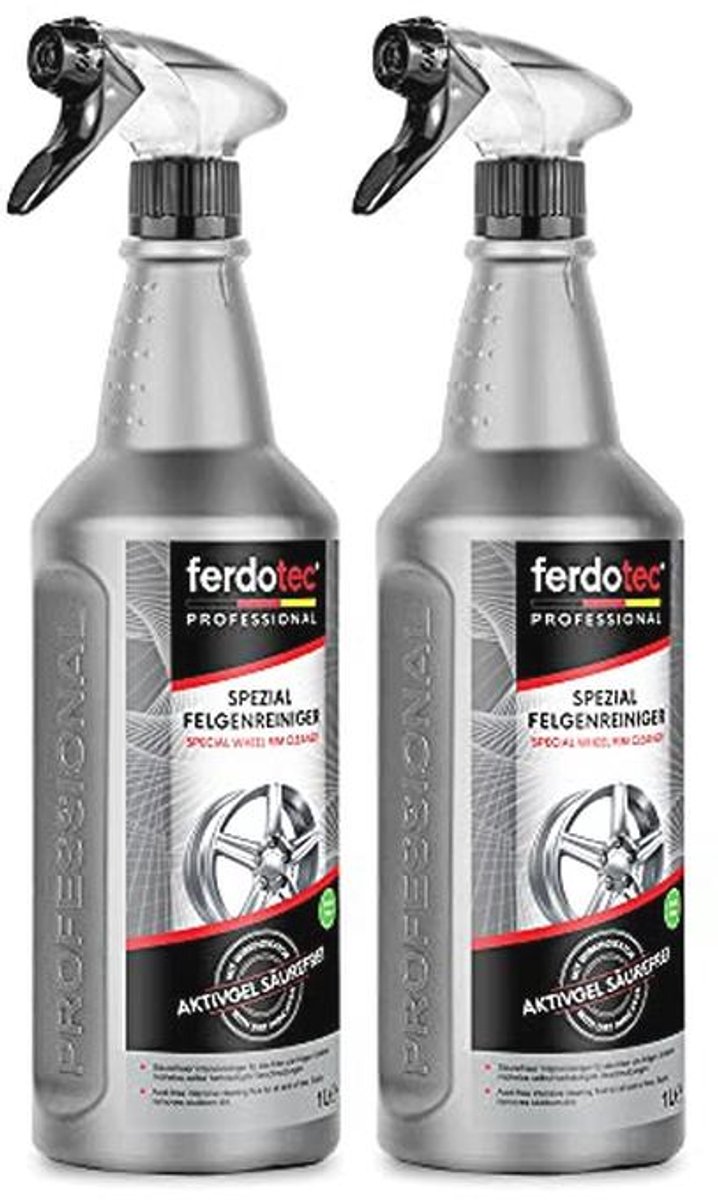 Krachtige Zuurvrije Velgenreiniger met Actie-Indicator | 2 x 1 L voor Alle Velgtypes