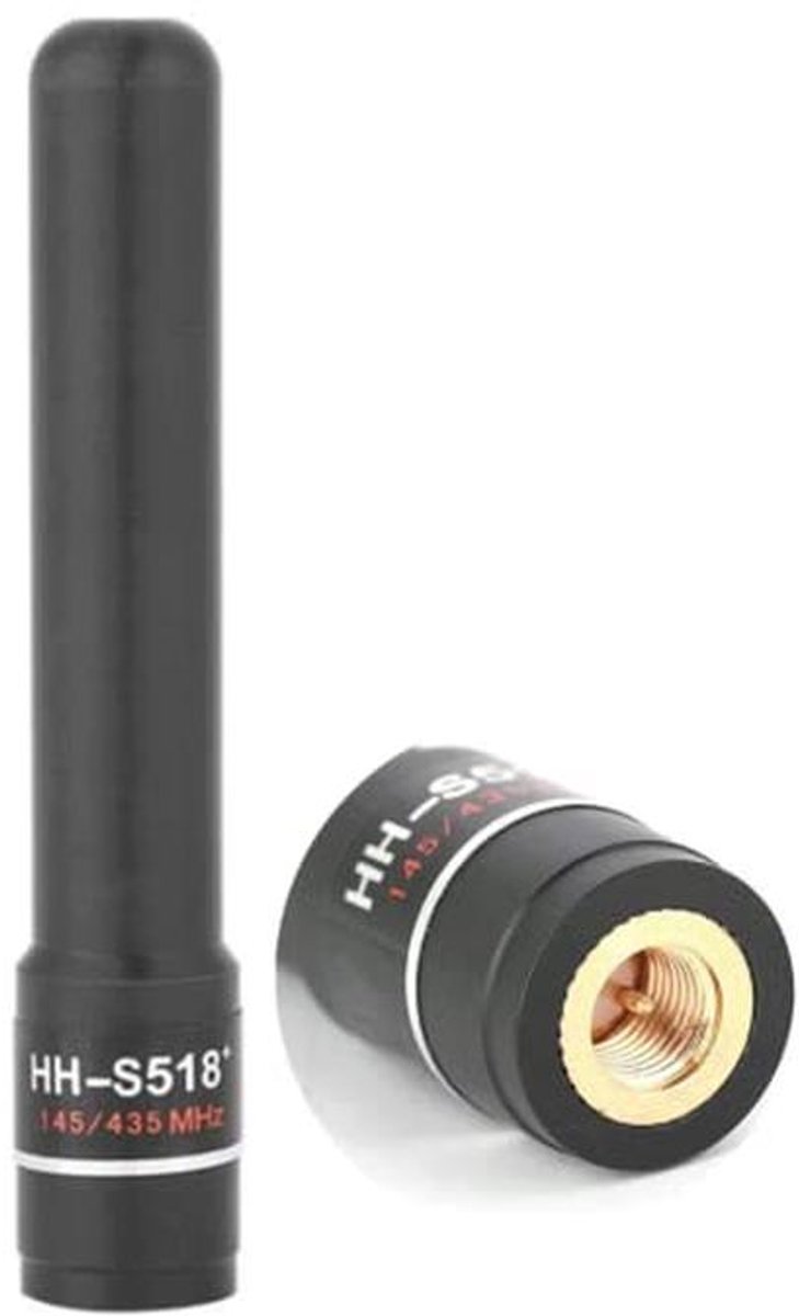 SMA-korte antenne 144/430 MHz met hoge versterking voor radioapparatuur
