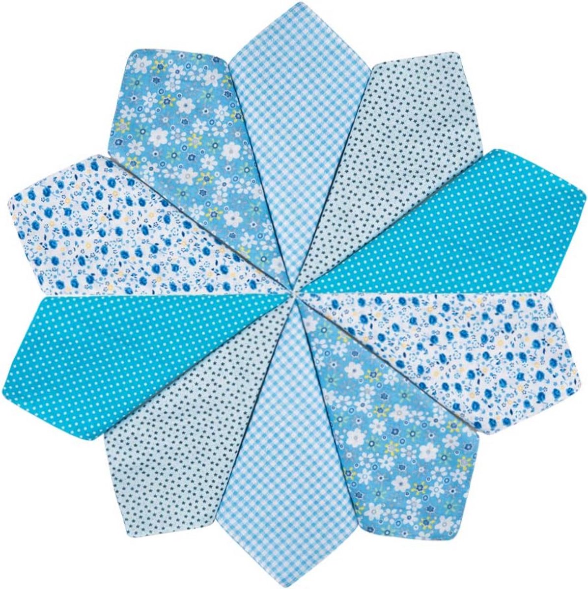 Zachte Vintage Bloemenprint Katoenen Zakdoeken voor Dames - Perfect voor Feesten, Bruiloften en Cadeaus (5/10 Stuks, 36x36cm)