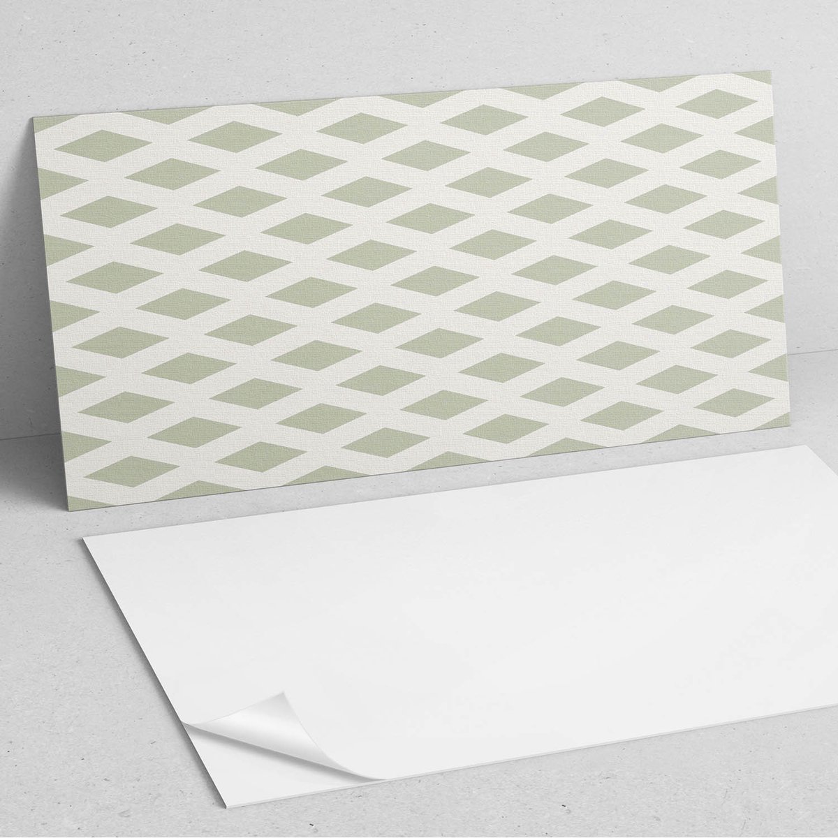Coloray Wandpanelen Zelfklevend - Diamantpatroon in een raster PVC Wandpaneel - 100 cm x 5