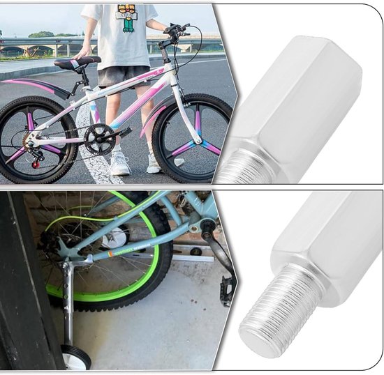Allecta - Fietsstabilisator verlengbouten voor kinderfietsen 12" - 20" met trainingswielen — afbeelding 4