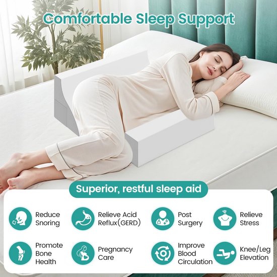 Babeza Zwangerschapskussen - Zijslaapkussen - Body pillow - Lichaamskussen - U-kussen