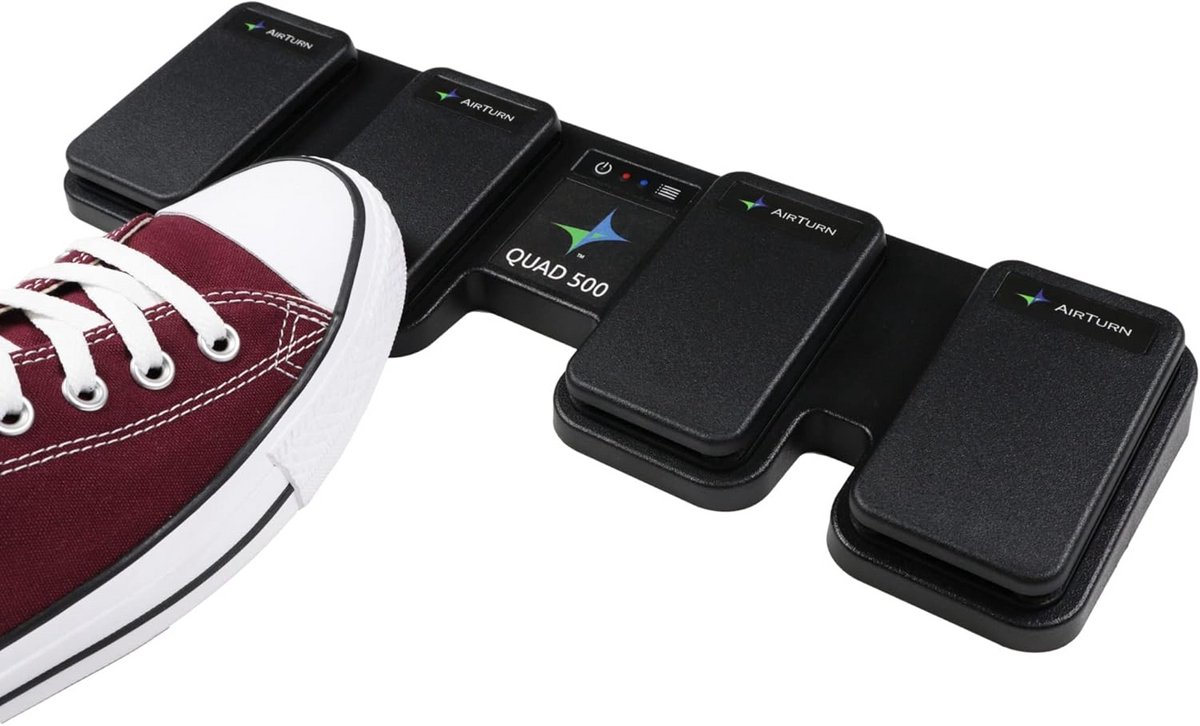 Bluetooth Voetcontroller voor Muzieknoten, Software en Tablets - Universeel MIDI Pedal