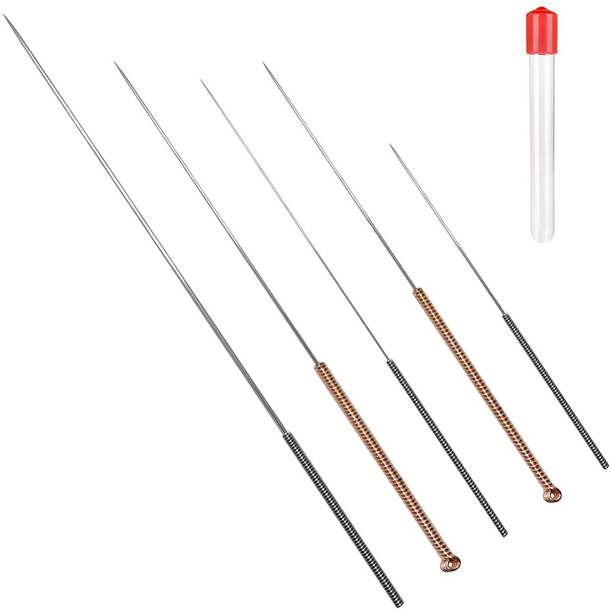 Set van 5 roestvrijstalen reinigingsnaalden voor 3D-printers - Diverse maten 0,2 mm tot 0,6 mm