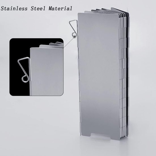 Campingfornuis voor buiten met windscherm en aluminium constructie — afbeelding 4