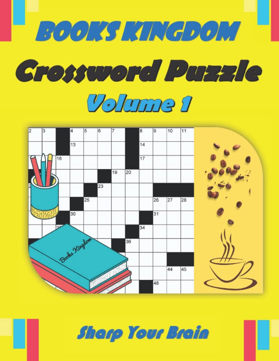 Groot Letter Kruiswoordpuzzelboek Deel 1: Middelzware Puzzels met Oplossingen