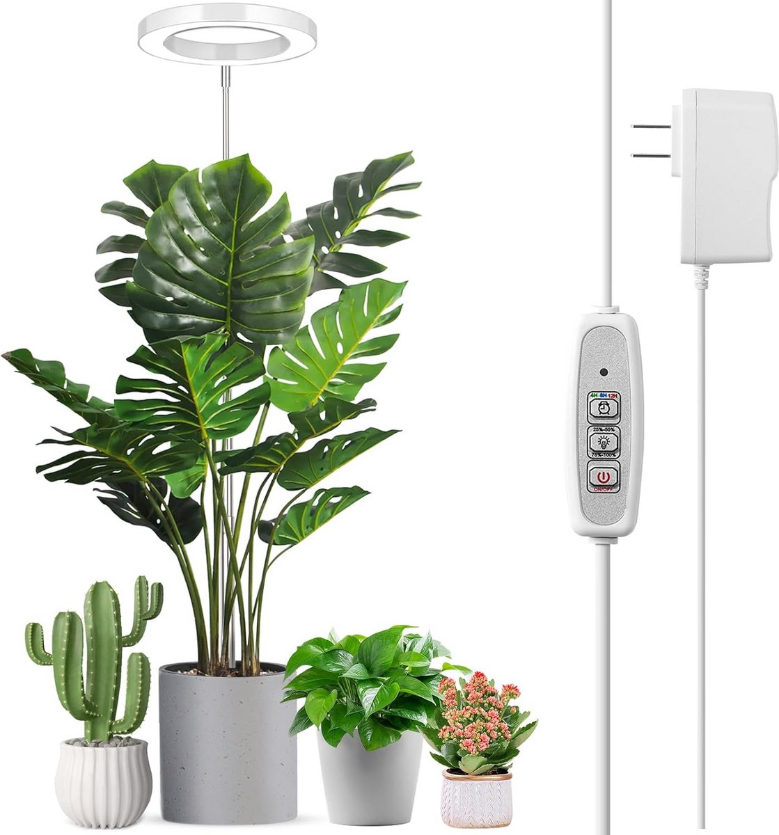 Groeilamp voor Kamerplanten met Volledig Spectrum en Verstelbare Timer