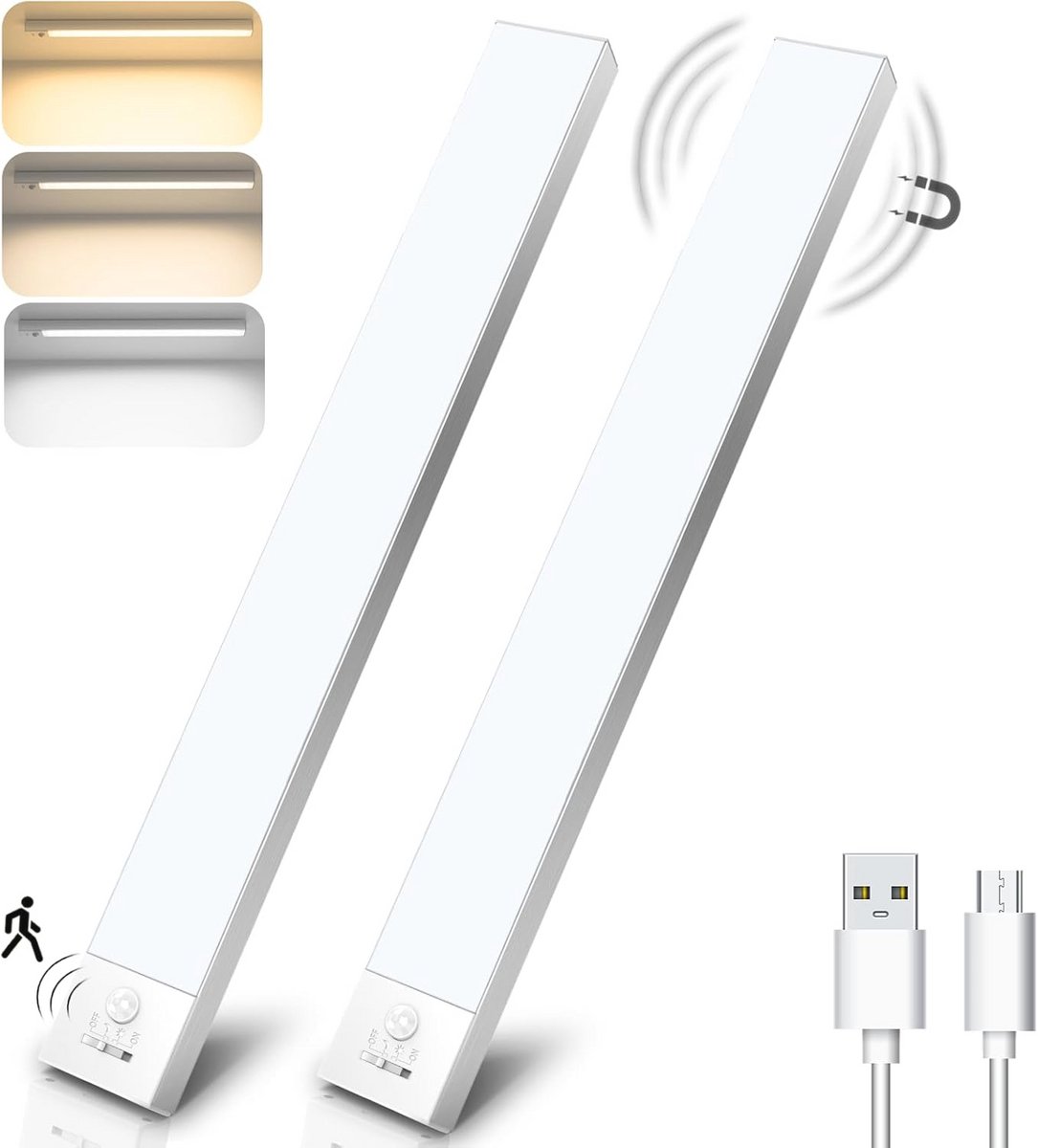 Dimbare Kastlamp met Bewegingsmelder - LED Keukenlamp 32 cm