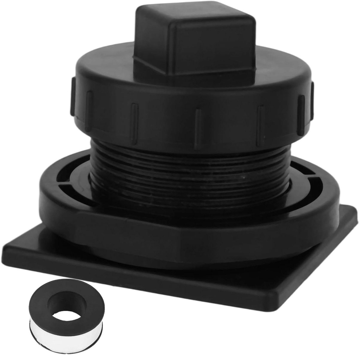 Allecta - Aftapplug Standaardtank met Tape, Lekvrije Vervangende Plug - Geschikt voor Commerciële Tanks - Rubbermaid 50 70 100 150 300 Gallon