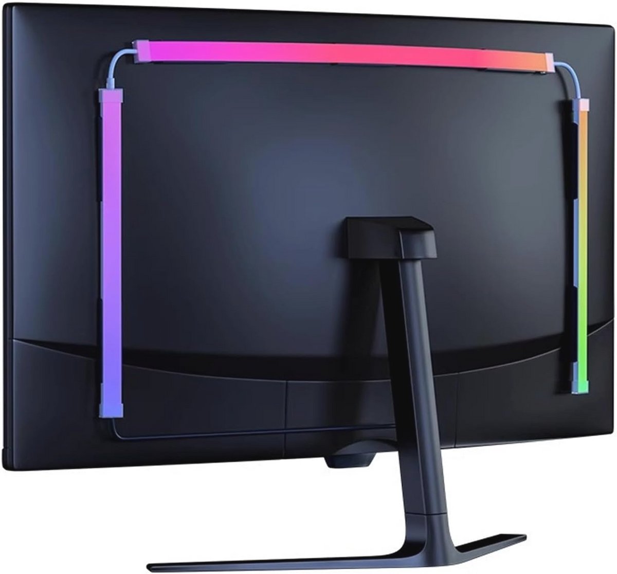 RGBIC Neon Ledstrip voor PC Monitor - Aanpasbare Achtergrondverlichting voor Gaming en Entertainment