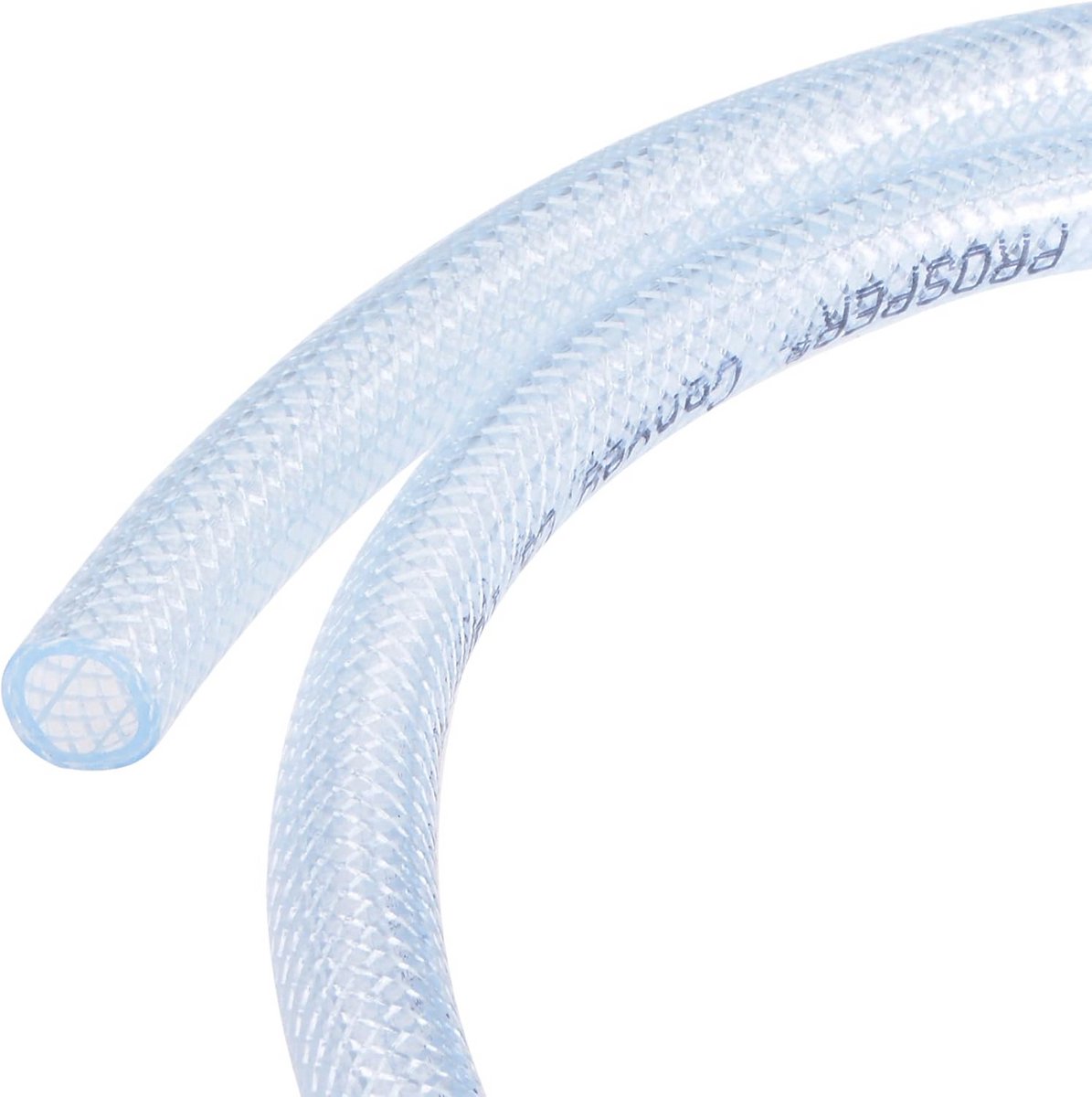 Gevlochten Versterkte PVC-Slang 10 mm ID - Transparante Hoge Druk Waterslang 15 m